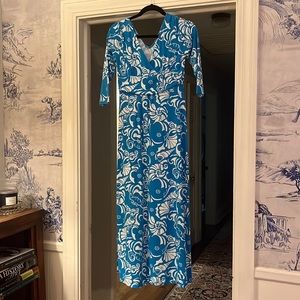 Lilly Pulitzer blue maxi dress